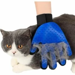 VERSAILLESFR Gant Poil De Chat, Chien – Gant De Massage Pour Animaux –Parfait Pour Les Chiens Et Chats Pour Cheveux Longs Et Courts(Bleu) 23*16.5cm Versailles -Toilletage et hygiène du chien Soldes 52781089 4