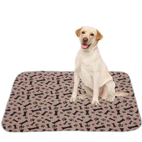 VERSAILLESFR Lot De Tapis Propreté Lavables Pour Chien Et Chiot, Réutilisables,Design à Plusieurs Couches,Absorbant Rapide, Tapis Educateur Anti-fuites Antidérapants Pour Chat Et Chien(3 Pièces) 40*60cm Marron,Versailles 5 VERSAILLESFR Lot De Tapis Propreté Lavables Pour Chien Et Chiot, Réutilisables,Design à Plusieurs Couches,Absorbant Rapide, Tapis Educateur Anti-fuites Antidérapants Pour Chat Et Chien(3 Pièces) 40*60cm Marron,Versailles – Image 5