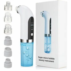 DECKON Aspirateur Electrique Pour Points Noirs, Instrument De Beaute Par Aspiration Pour Eliminer L'Acne Et Kit D'Aiguilles Pour Le Traitement De L'Acne