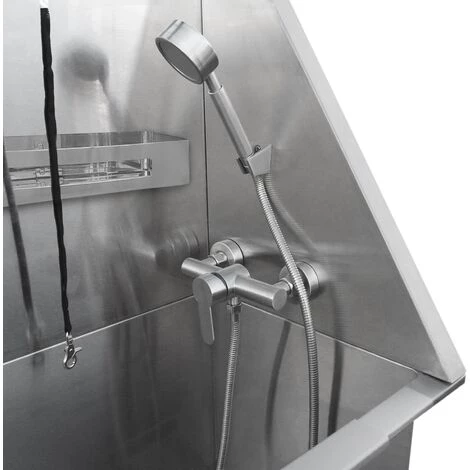 MONSTER SHOP Baignoire De Toilettage Inox 400mm - Argent 2 MONSTER SHOP Baignoire De Toilettage Inox 400mm - Argent – Image 2