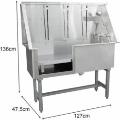 MONSTER SHOP Baignoire De Toilettage Inox 400mm - Argent 9 MONSTER SHOP Baignoire De Toilettage Inox 400mm - Argent -Toilletage et hygiène du chien Soldes 53053466 5