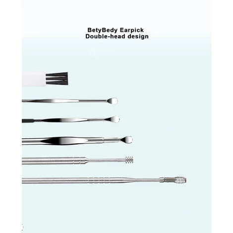 LIFCAUSAL 6 Pièces En Acier Inoxydable Spirale Ressort Oreille Choix Cuillère Cire Enlèvement Nettoyant Cueilleurs Ensemble Avec Boîte Soins De Santé Oreille Soins 2 LIFCAUSAL 6 Pièces En Acier Inoxydable Spirale Ressort Oreille Choix Cuillère Cire Enlèvement Nettoyant Cueilleurs Ensemble Avec Boîte Soins De Santé Oreille Soins – Image 2
