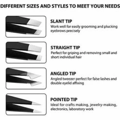ILOVEMILAN Lot De 4 Pinces à épiler En Acier Inoxydable Pour Sourcils, épilation Des Poils Incarnés, Outil De Beauté Pour Homme Et Femme -Toilletage et hygiène du chien Soldes 53351104 3