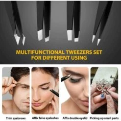 ILOVEMILAN Lot De 4 Pinces à épiler En Acier Inoxydable Pour Sourcils, épilation Des Poils Incarnés, Outil De Beauté Pour Homme Et Femme -Toilletage et hygiène du chien Soldes 53351104 5