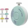 Kartokner Coupe-Ongles Pour Bébé, Lime à Ongles électrique Pour Nouveau-né, Broyeur De Kit De Lime à Ongles 6 En 1, Soin De Coupe-Ongles De Sécurité Pour Bébé, Ensemble De Manucure Pour Enfants(Mint Green)