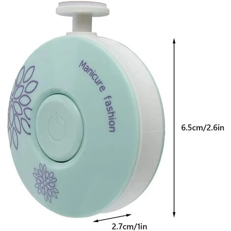 Kartokner Coupe-Ongles Pour Bébé, Lime à Ongles électrique Pour Nouveau-né, Broyeur De Kit De Lime à Ongles 6 En 1, Soin De Coupe-Ongles De Sécurité Pour Bébé, Ensemble De Manucure Pour Enfants(Mint Green) 5 Kartokner Coupe-Ongles Pour Bébé, Lime à Ongles électrique Pour Nouveau-né, Broyeur De Kit De Lime à Ongles 6 En 1, Soin De Coupe-Ongles De Sécurité Pour Bébé, Ensemble De Manucure Pour Enfants(Mint Green) – Image 5