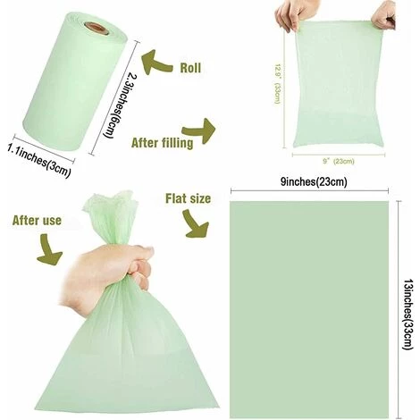 ALMI Sac à Déjections Canines Biodégradables 100% Sac Crottes Chien Sac Caca Chien Avec 1 Distributeurs Sac A Dejection Sac Pour Déjections Chien Poo Sac,12 Rouleau 180 Pcs 2 ALMI Sac à Déjections Canines Biodégradables 100% Sac Crottes Chien Sac Caca Chien Avec 1 Distributeurs Sac A Dejection Sac Pour Déjections Chien Poo Sac,12 Rouleau 180 Pcs – Image 2