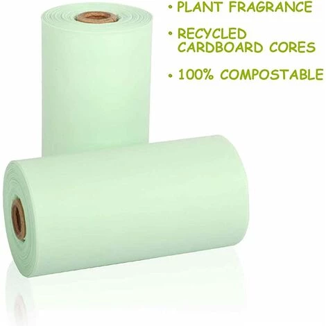 ALMI Sac à Déjections Canines Biodégradables 100% Sac Crottes Chien Sac Caca Chien Avec 1 Distributeurs Sac A Dejection Sac Pour Déjections Chien Poo Sac,12 Rouleau 180 Pcs 3 ALMI Sac à Déjections Canines Biodégradables 100% Sac Crottes Chien Sac Caca Chien Avec 1 Distributeurs Sac A Dejection Sac Pour Déjections Chien Poo Sac,12 Rouleau 180 Pcs – Image 3