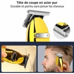TANABATA Tondeuse Cheveux Hommes,Tondeuse à Cheveux Professionnelle Tondeuse Barbe Sans Fil, Rechargeable Silencieuse Imperméable Rasoir Precision Écran LED Pour Hommes Enfants Famille -Toilletage et hygiène du chien Soldes 53856979 3