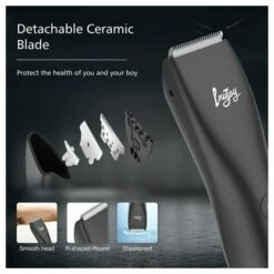 THSINDE Tondeuse à Poils Pubiens Pour Hommes, Tondeuse électrique Pour Le Corps, L'aine Et Le Corps Avec Station De Charge Pour Balles, Rasoir D'hygiène Masculine Ultime étanche -Toilletage et hygiène du chien Soldes 54082214 3