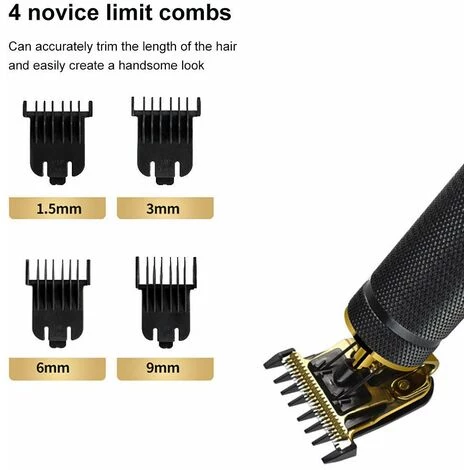 GDRHVFD Hommes Envoient Un Cisaillement, Zéro Prise Pour Couper Les Cheveux, Doublure De Lame T À Lame Rechargeable 0Mm Bald Sans Fil Sans Fil 4 GDRHVFD Hommes Envoient Un Cisaillement, Zéro Prise Pour Couper Les Cheveux, Doublure De Lame T À Lame Rechargeable 0Mm Bald Sans Fil Sans Fil – Image 4
