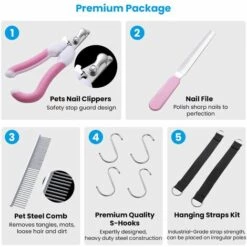 MERKMAK Hamac De Toilettage Pour Chien De Compagnie 5 En 1 Pour Petits, Moyens Et Grands Chiens Et Chats Pour Le Bain Et La Coupe Des Ongles Avec Peigne Coupe-Ongles Bleu L -Toilletage et hygiène du chien Soldes 54395972 3