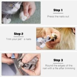 CADEAUX Coupe-ongles Et Coupe-ongles Pour Chien Et Chat, Protection De Sécurité Pour éviter Les Coupures Excessives, Lime à Ongles Gratuite, Lame Tranchante à Capteur Rapide - Outil De Toilettage Professionnel Pour Animaux De Compagnie, Bleu (1 Pièce) -Toilletage et hygiène du chien Soldes 54404743 4