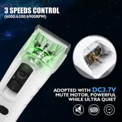 TINOR Tondeuse Chien Professionnelle Avec Écran LCD, Tondeuse Chien Poil Long Épais, Tondeuse Pour Chien Chat Sans Fil, Kit Toilettage Chien, Lame Détachable Céramique 4h D’Utilisation -Toilletage et hygiène du chien Soldes 54679620 5