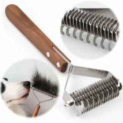 TINOR Coat King Brosse Chiens Et Chats,Peigne De Toilettage Pour Animaux Domestiques Râteau De Démêlage Réduit Considérablement La Perte De Poils