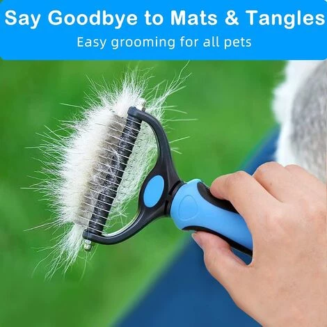 TINOR Brosse Chien Brosse Chat, Peigne Déméloir Chien Professionnel Et Brosse Chien Poil Long, Râteau De Toilettage Pour Chien Et Chat Enlever Le Sous-poil Des Animaux De Compagnie 5 TINOR Brosse Chien Brosse Chat, Peigne Déméloir Chien Professionnel Et Brosse Chien Poil Long, Râteau De Toilettage Pour Chien Et Chat Enlever Le Sous-poil Des Animaux De Compagnie – Image 5