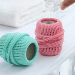 VERSAILLESFR Balle Lavage Cylindrique Balle De Lavage Machine A Laver Pour Doudoune Boule Machine à Laver Anti Poils Pour Les Soins Respectueux 3 Pièces 7*4.5cm（rose + Vert + Vert Clair）,Versailles -Toilletage et hygiène du chien Soldes 55285241 3