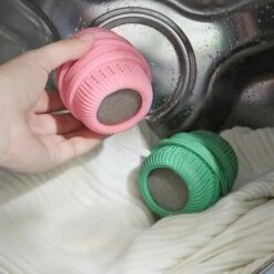 VERSAILLESFR Balle Lavage Cylindrique Balle De Lavage Machine A Laver Pour Doudoune Boule Machine à Laver Anti Poils Pour Les Soins Respectueux 3 Pièces 7*4.5cm（rose + Vert + Vert Clair）,Versailles -Toilletage et hygiène du chien Soldes 55285241 4