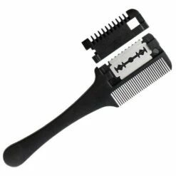 REGALI Peigne De Coupe De Cheveux Avec Des Lames De Rasoir Ciseaux De Coiffeur Coiffure Amincissante