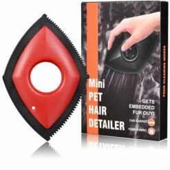 Brosse à Poils D'animaux épilateur De Poils De Chien Pour Tapis,Triomphe Brosse Ramasse Enlève Poils Auto Detailing,Produits D'épilation De Chien Pour La Maison,la Voiture,Le Canapé,Le Lit,Le Tapis(rouge)
