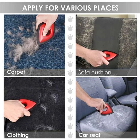 Brosse à Poils D'animaux épilateur De Poils De Chien Pour Tapis,Triomphe Brosse Ramasse Enlève Poils Auto Detailing,Produits D'épilation De Chien Pour La Maison,la Voiture,Le Canapé,Le Lit,Le Tapis(rouge) 5 Brosse à Poils D'animaux épilateur De Poils De Chien Pour Tapis,Triomphe Brosse Ramasse Enlève Poils Auto Detailing,Produits D'épilation De Chien Pour La Maison,la Voiture,Le Canapé,Le Lit,Le Tapis(rouge) – Image 5