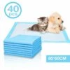 VINGO Lot De 40 Tapis Educateurs Pour Chien Chiots 60 X 60 Cm, Hygiénique D’Entraînement Pour Apprentissage De La Propreté
