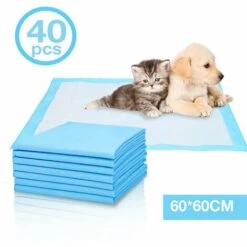 VINGO Lot De 40 Tapis Educateurs Pour Chien Chiots 60 X 60 Cm, Hygiénique D’Entraînement Pour Apprentissage De La Propreté