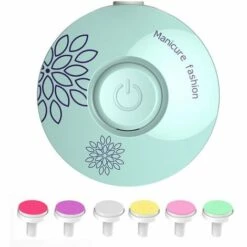 LRISHOM 6 Tetes De Meulage Ensemble Affuteur D'Ongles Manucure Electrique Pour Bebes Et Enfants Manucure Coupe-Ongles Bebe, Vert