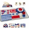 Snuffle Mat, Tapis De Fouille Alimentation Pour Petits Et Grands Tapis De Chien, Puzzle Durable Interactif Encourage Les Compétences Naturelles De Recherche-Triomphe