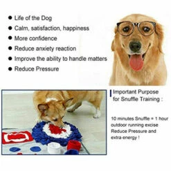 Snuffle Mat, Tapis De Fouille Alimentation Pour Petits Et Grands Tapis De Chien, Puzzle Durable Interactif Encourage Les Compétences Naturelles De Recherche-Triomphe -Toilletage et hygiène du chien Soldes 55781203 5
