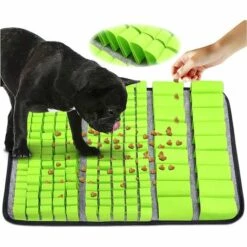 Fei Yu Tapis De Fouille Chien, Interactif Jouet Intelligent Chiens Lavables Alimentation Lente Jouet Le Stress Release Pad (Vert)