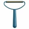 Ensoleillé Rasoir Anti-peluches Portable - Rasoir Manuel - Double Brosse Réutilisable Pour Enlever Les Poils De Pull, Manteau, Moquette, Poils D'animaux - Bleu