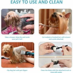 ZHUOXUAN Tondeuses électriques Pour Animaux De Compagnie Tondeuse De Toilettage Professionnelle Sans Fil Rechargeable Pour Animaux De Compagnie -Toilletage et hygiène du chien Soldes 56697535 4