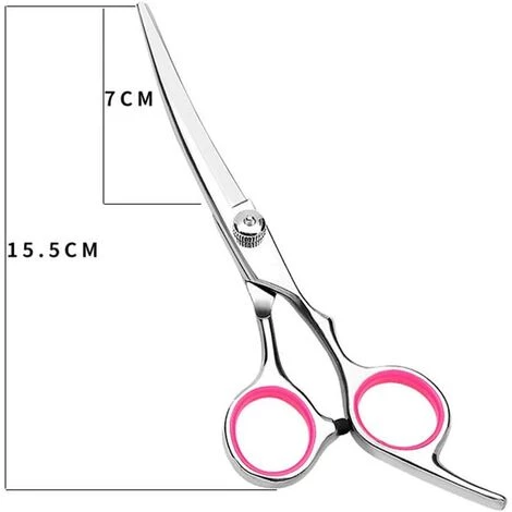 LONGZIMING Ciseaux Coiffure De Chien, Ciseaux De Toilettage En Acier Inoxydable Lame Gromming Courbé Pour Chiens Animaux De Compagnie 4 LONGZIMING Ciseaux Coiffure De Chien, Ciseaux De Toilettage En Acier Inoxydable Lame Gromming Courbé Pour Chiens Animaux De Compagnie – Image 4