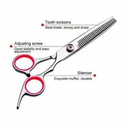 LONGZIMING Ciseaux De Toilettage Pour Chiens Animaux De Compagnie En Acier Inoxydable Ciseaux Lame Gromming Courbé Chien Chat Ciseaux De Coupe De Cheveux Salon De Coiffure/Ciseaux Courbes (#2) -Toilletage et hygiène du chien Soldes 56762690 3