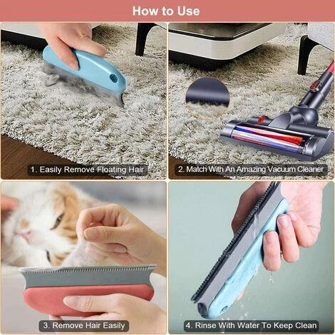 PERLE RARE Brosse Anti Poils Animaux, Réutilisables Pour Enlever Les Poils De Chat Et Chien, Parfaitement Enlever Les Poils Animaux Sur Tapis, Canapé 4 PERLE RARE Brosse Anti Poils Animaux, Réutilisables Pour Enlever Les Poils De Chat Et Chien, Parfaitement Enlever Les Poils Animaux Sur Tapis, Canapé – Image 4