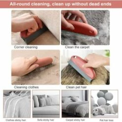 PERLE RARE Brosse Anti Poils Animaux, Réutilisables Pour Enlever Les Poils De Chat Et Chien, Parfaitement Enlever Les Poils Animaux Sur Tapis, Canapé 9 PERLE RARE Brosse Anti Poils Animaux, Réutilisables Pour Enlever Les Poils De Chat Et Chien, Parfaitement Enlever Les Poils Animaux Sur Tapis, Canapé -Toilletage et hygiène du chien Soldes 57016878 5