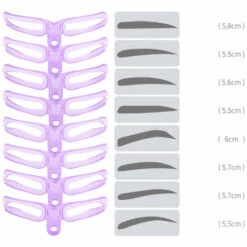 ASUPERMALL Kit De Pochoirs Pour Femmes Pochoir De Toilettage Des Sourcils Modele De Mise En Forme Carte De Sourcils -Toilletage et hygiène du chien Soldes 57112008 4