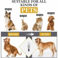 MACARON Tondeuse Chien Chat Professionnelle Tondeuse Pour Chiens Toilettage Charge Rapide Silencieuse 360º Rechargeable Sans Fil Rasoir Poil Long Epais Lame Détachable Et Lavable Avec 4 Peignes LO-Ron -Toilletage et hygiène du chien Soldes 57139706 5