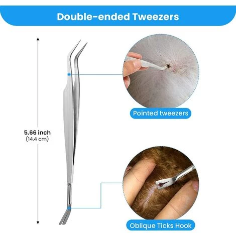 TRIOMPHE Accessoires Anti Tiques Pour Chiens Et Chat,T-Audace Accessoires Anti Tiques, Pince à TiquesCrochet à Tiques En Acier Inoxydable,Tire Tique Pour Chiens Chat Et Humanité,Supprime Les Tiques Facilement 5 TRIOMPHE Accessoires Anti Tiques Pour Chiens Et Chat,T-Audace Accessoires Anti Tiques, Pince à TiquesCrochet à Tiques En Acier Inoxydable,Tire Tique Pour Chiens Chat Et Humanité,Supprime Les Tiques Facilement – Image 5