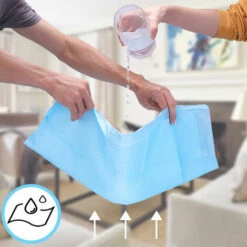 SWANEW 80X Tapis Pour Chiots Extrêmement Absorbant Tapis De Dressage Coussin Pour Chiens 60*60CM - Bleu -Toilletage et hygiène du chien Soldes 57504102 4