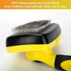 MONLY Brosse Autonettoyante Pour Chien Et Chat Convient Pour Les Poils Longs Convient Pour Les Petits Animaux De Grande Taille -Toilletage et hygiène du chien Soldes 57648405 3