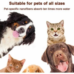 GDRHVFD Peignoir Doux Pour Chien Serviette De Séchage En Microfibre Super Absorbante Pour Chien Avec Capuche/Ceinture Pour Grands, Moyens Et Petits Chiens - Marron, Xl -Toilletage et hygiène du chien Soldes 57818393 5