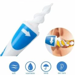 REGALI 2pcs Dissolvant De Cérumen En Silicone En Spirale, Nettoyeur D'oreille 5 REGALI 2pcs Dissolvant De Cérumen En Silicone En Spirale, Nettoyeur D'oreille -Toilletage et hygiène du chien Soldes 57885151 3