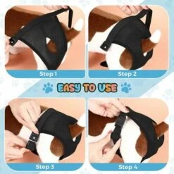 TRIOMPHE 5 Paquets Couches Pour Chien Pantalons Pour Chiennes En Chaleur Avec 3 Serviettes Hygiéniques Culottes Menstruelles Pour Chien Pantalon De Protection Pour Chien Lavable, Noir (S) -Toilletage et hygiène du chien Soldes 57917192 5