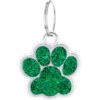 PERLE RARE Iberiagifts - Patte En Acier Plaque Médaillon D’Identification Personnalisé Pour Collier Chien Chat Animaux De Compagnie Gravée (Vert)