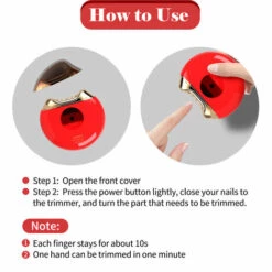 LIFCAUSAL Coupe-ongles électrique USB Rechargeable Coupe-ongles Coupe-ongles Automatique Sûr Outil D'art Des Ongles Bébé Lime à Ongles Pour Enfants Adultes Personnes âgées Soins Des Ongles, Rose -Toilletage et hygiène du chien Soldes 58188341 5