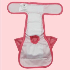 AIDUCHO Couche Pour Chien,Lot De 1 Couches Chien Lavable Couches Réutilisables Pour Chien Lavables Culotte Pour Chien Femelle Serviettes Hygiéniques De Chien Pour Différents Types De Chiens (rose, S) -Toilletage et hygiène du chien Soldes 58196552 3