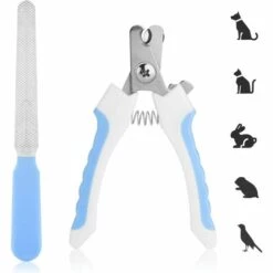 ALMI Coupe-ongles Pour Animaux Domestiques, Lime à Ongles Pour Chien, Tondeuse Professionnelle Avec Protection Et Verrouillage De Sécurité, Coupe-griffes Pour Chiens Et Chats(bleu)