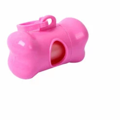 AIDUCHO Sacs à Déjections Canines Avec Distributeur Et Clip Pour Laisse Sacs à Déjection Canine Sac Pour Caca De Chien Sac Ramasse-crottes Portable Avec Deux Distributeurs Et Clips Pour Laisse（rose）